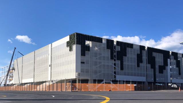 Car building with hanging gardens